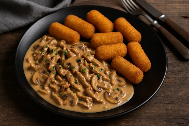 schweinegeschnetzeltes_kroketten