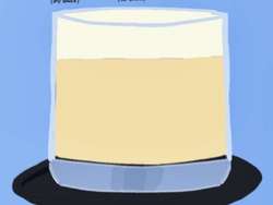 Classic Whiskey Sour cocktail in rocks glass with bourbon, lemon juice, sugar and frothy egg white top, garnished with lemon slice