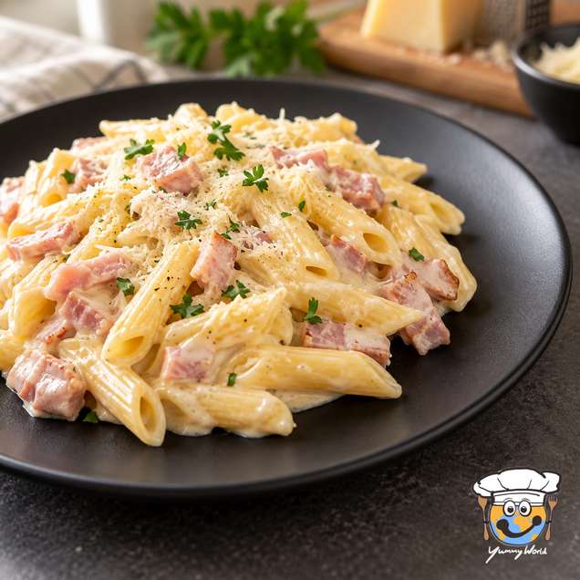 Pasta_with_Creamy_Ham_Sauce_for_Kids