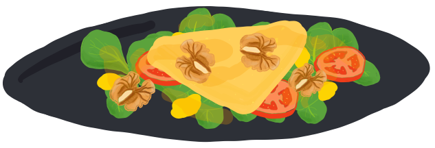 Baked feta cheese