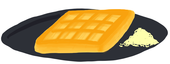 Cheese waffles