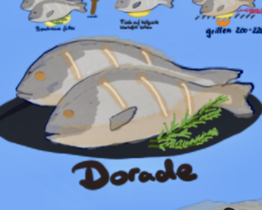 Gegrillte Dorade