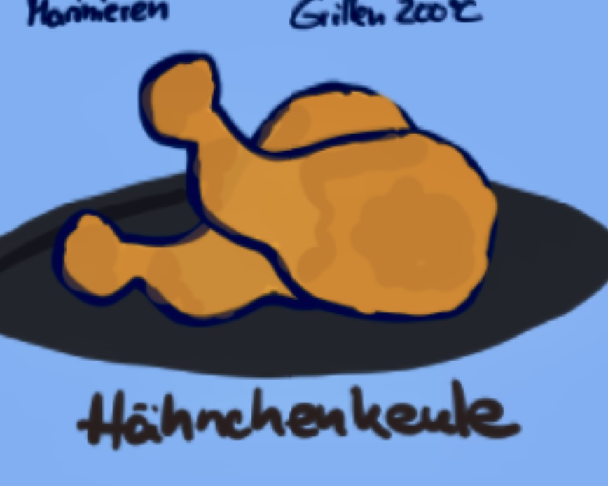 Grilled chicken drumsticks