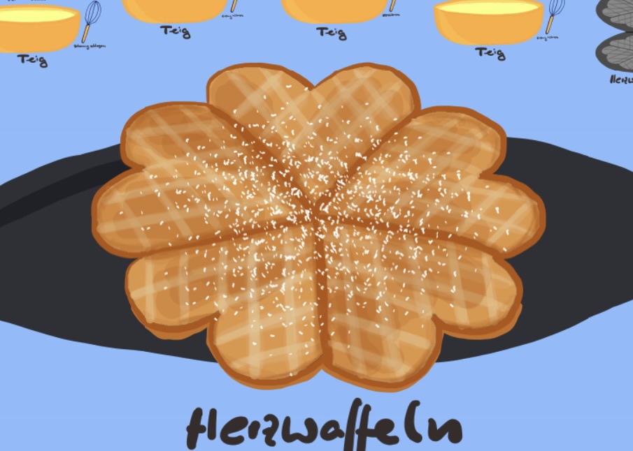Heart Waffles