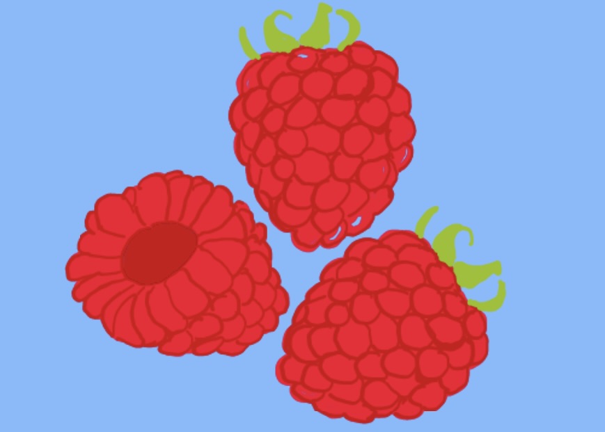 Himbeeren als Topping