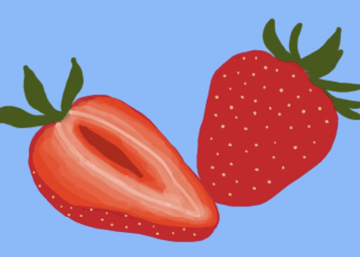 Erdbeeren als Topping