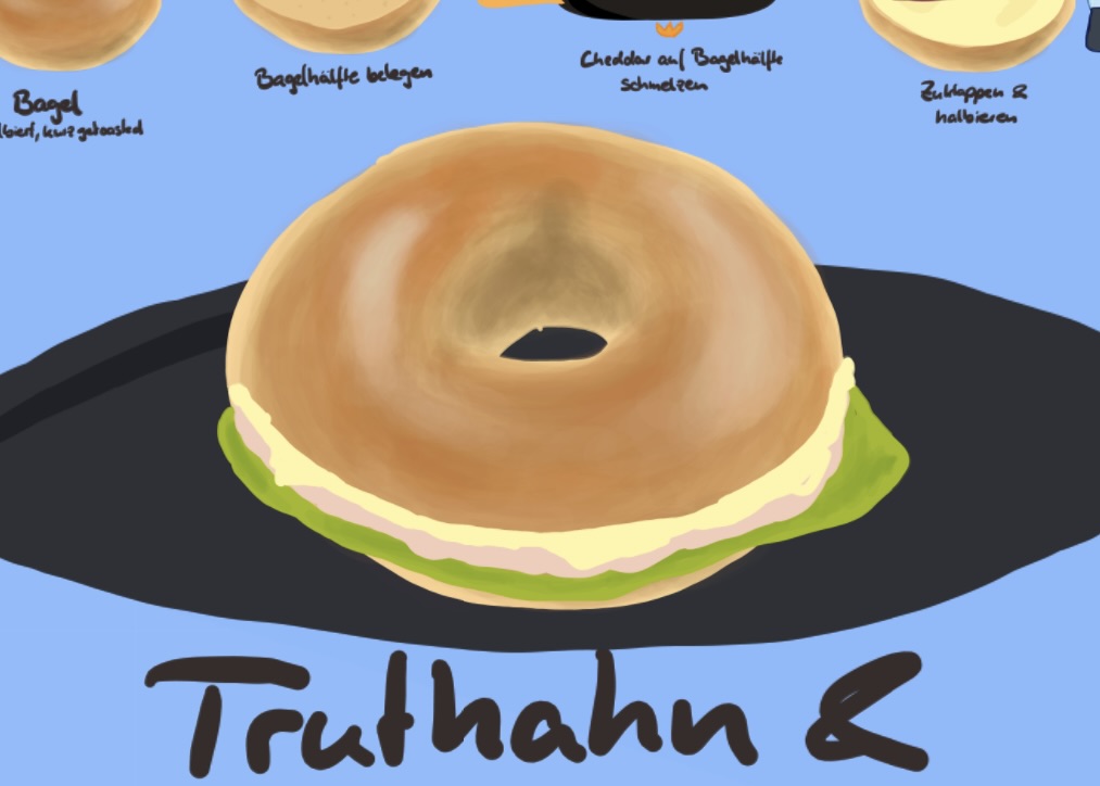 Turkey and Swiss Bagel