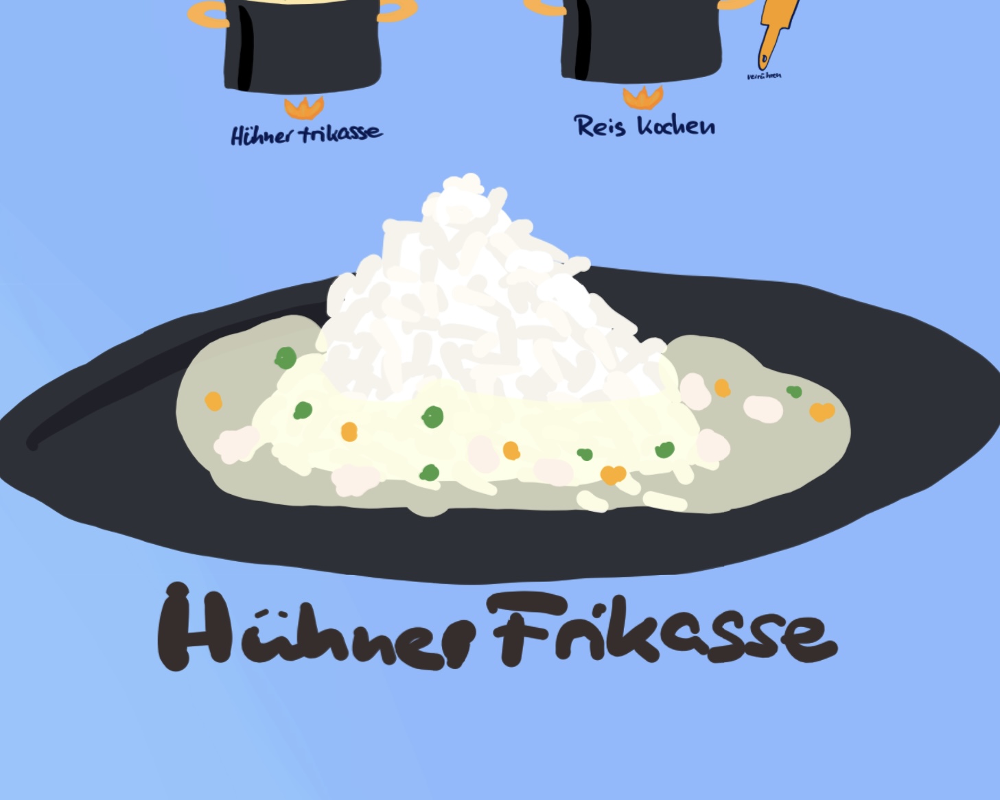 Hühnerfrikassee für Kids
