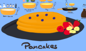 Thin pancakes for Kids